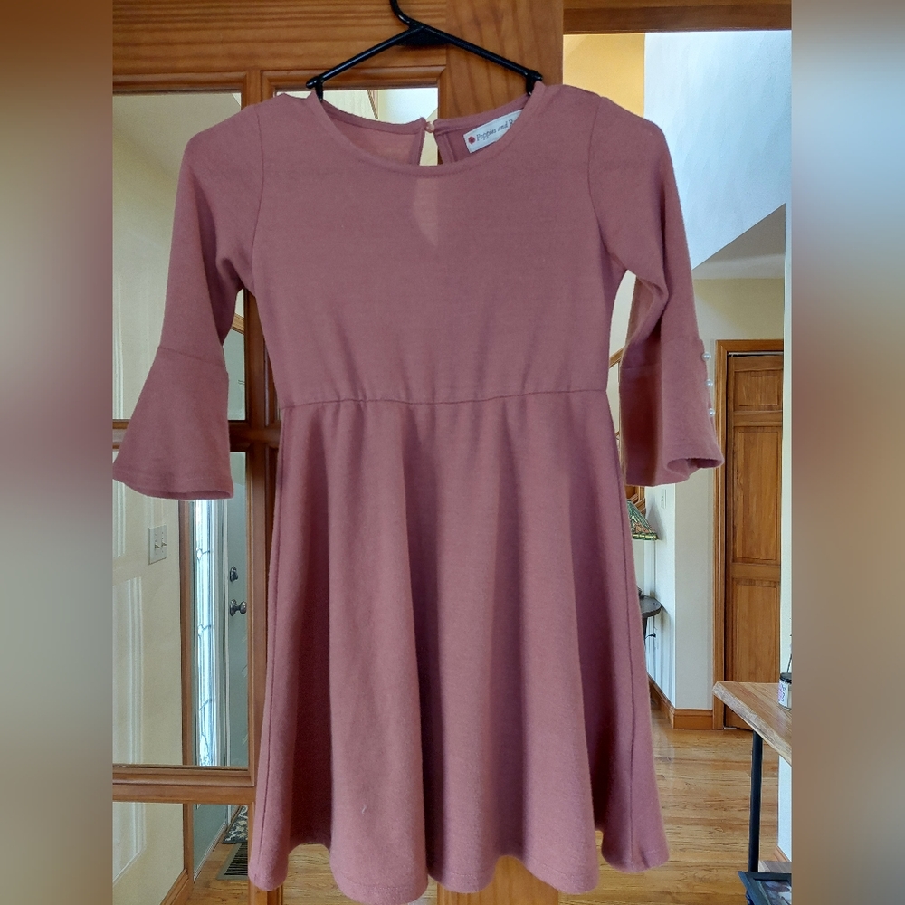 Girls Poppies and Roses size M dress
